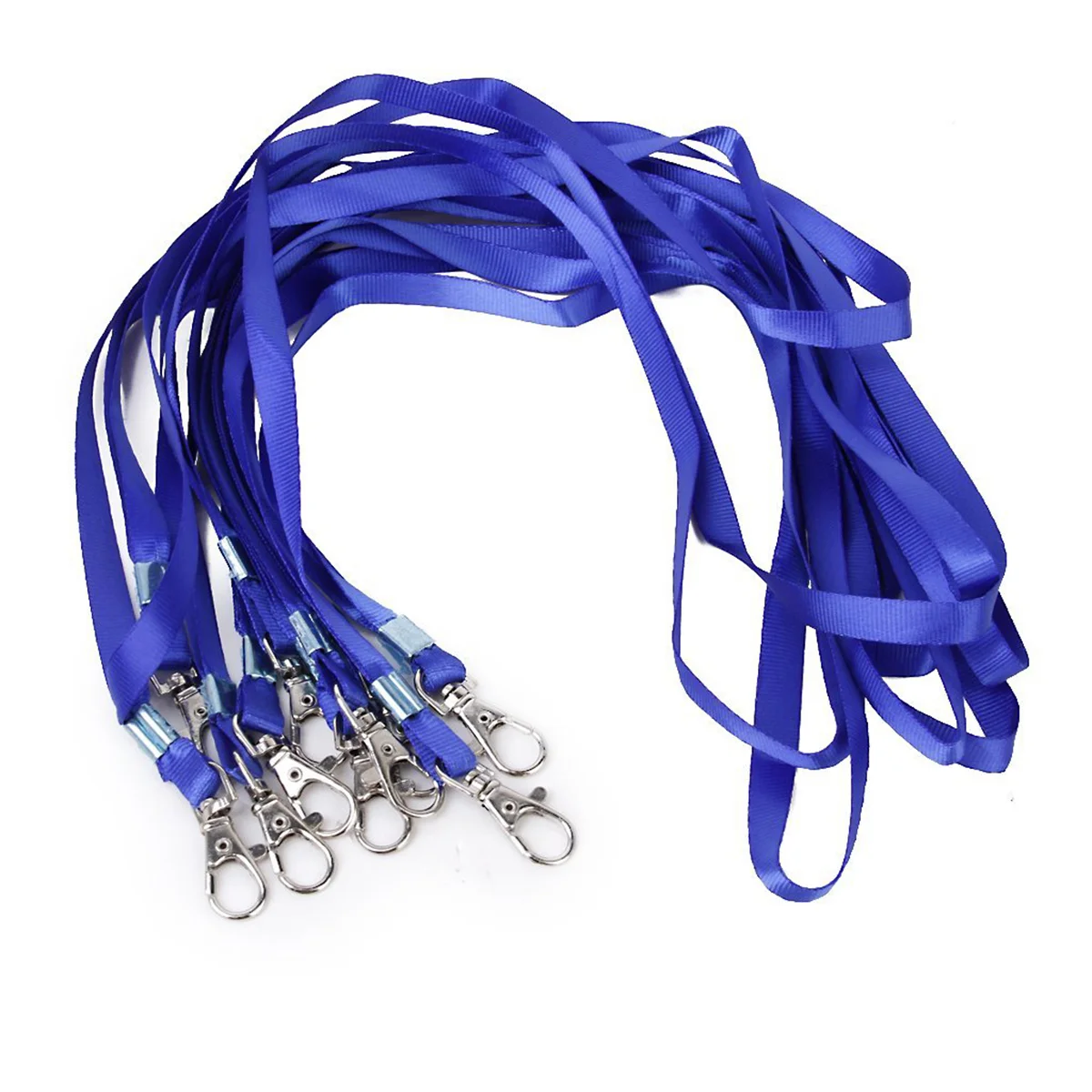 10 Pcs ID Lanyand Polyester Neck Strap Lobster Clasp Lanyard with Badge Card Cell Phone