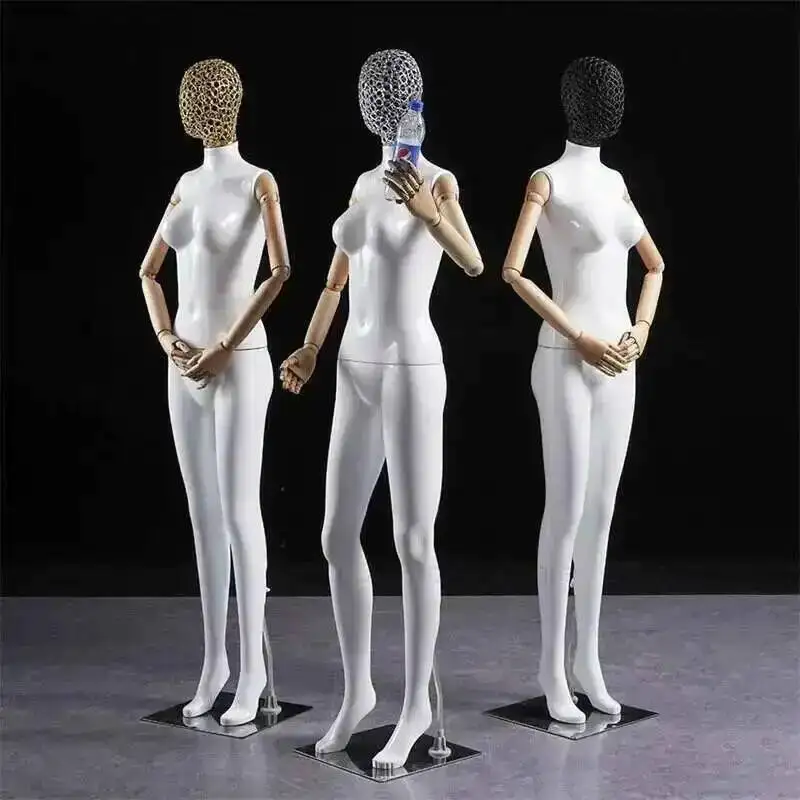 Clothing Wedding Dress Store Model Clothing Display Prop Full Body Female Mannequin with Movable Arms Window Display Mannequin