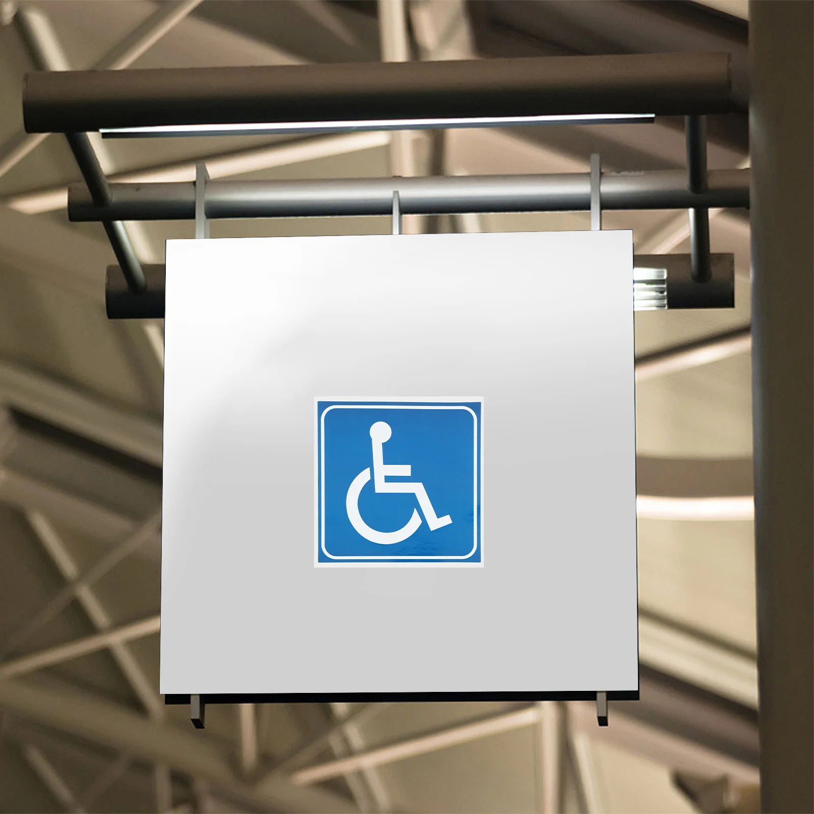 4 Pcs Wheelchair Sign Disabled Sticker Decals Self Adhesive Bumper Pvc Stickers for Cars