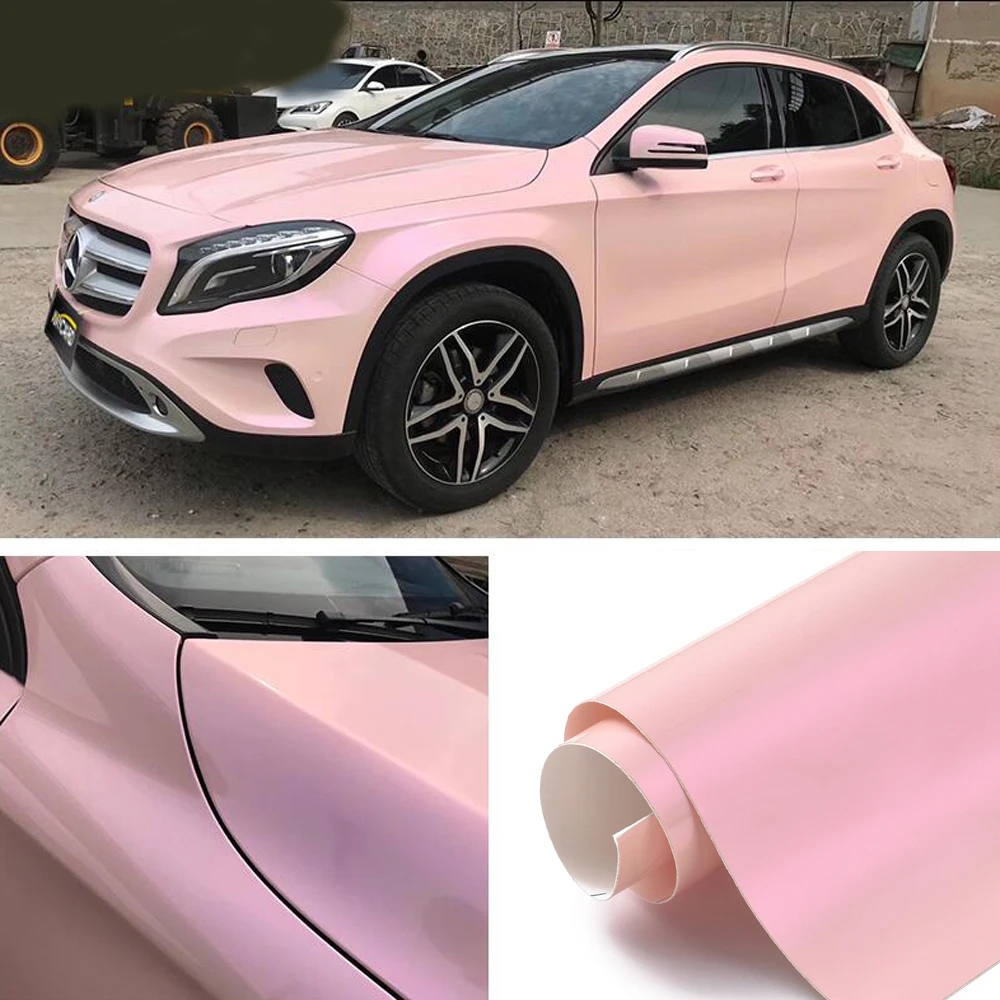 Twin Color Phantom Pink Vinyl Wrap for Motorcycle Car Styling Color Changing Film Adhesive Decals Sticker Sheets 20/30/50x152cm