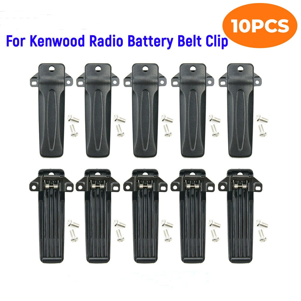 10x KBH-10 Belt Clip for Kenwood TK-272G TK-372G TK-3107 TK-2207 TK-3207 Radio accssories