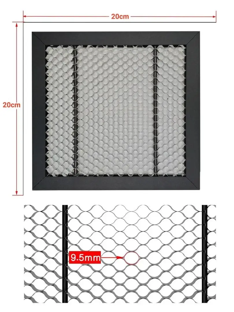 NEJE Laser Engraver Pad Backing Plate Honeycomb Panel Work Platform for All Brand Laser Cutter Machine Tool Accessories200×200mm