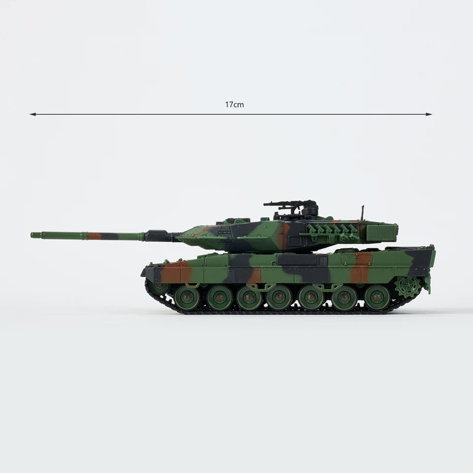 レオパルド 2A6 主力戦車 NATO 三色迷彩ダイカスト金属 1:64 軍事
