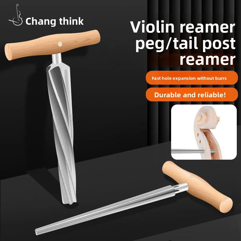 Violín, viola, violonchelo, contrabajo, eje de corte de rodillos, escariador, soporte de pilar trasero, orificio de perforación, mantenimiento de instrumentos
