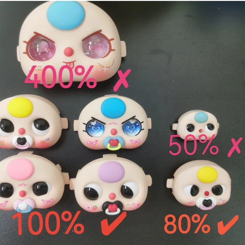 Auf Lager Baby Drei gebogene Schnuller Hochwertige handgefertigte entspricht den Gesichtskonturen Zubehöranzug 400 % 200 % 100 % 80 %