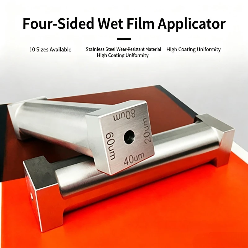 Multi‑Gap Four‑Sided Film Applicator Doctor Blade Coater For Uniform Battery Electrode Coating PEM ElectrodePreparation R&D Tool
