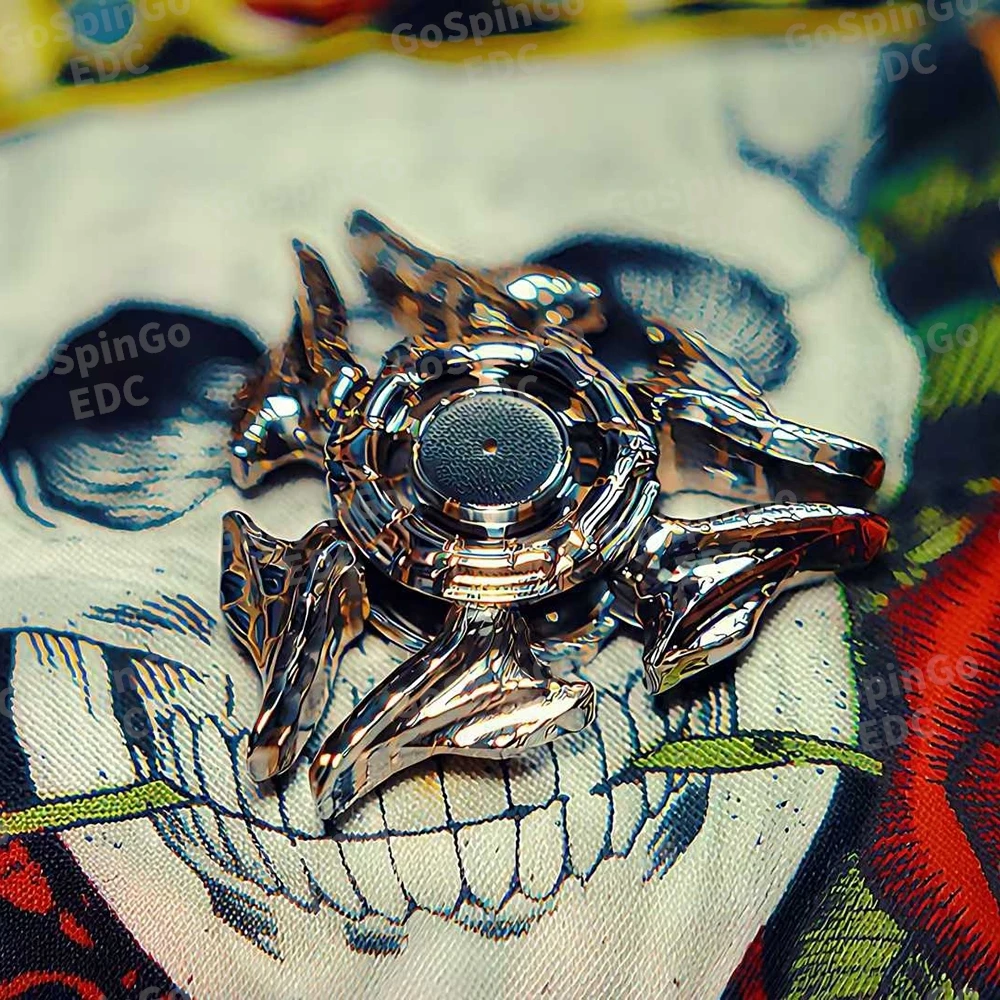 YIJIE EDC Medusa 2.0 Superconductor Three-Bladed Fidget Spinner Anti-stress Toy Handling Feel Metal Fidget Toy Gyro