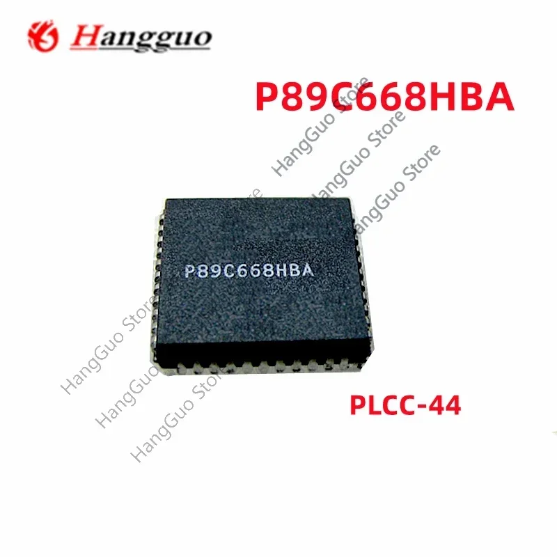 2Pcs/Lot Original P89C668HBA P89C668 PLCC-44 IC Chip  Best quality