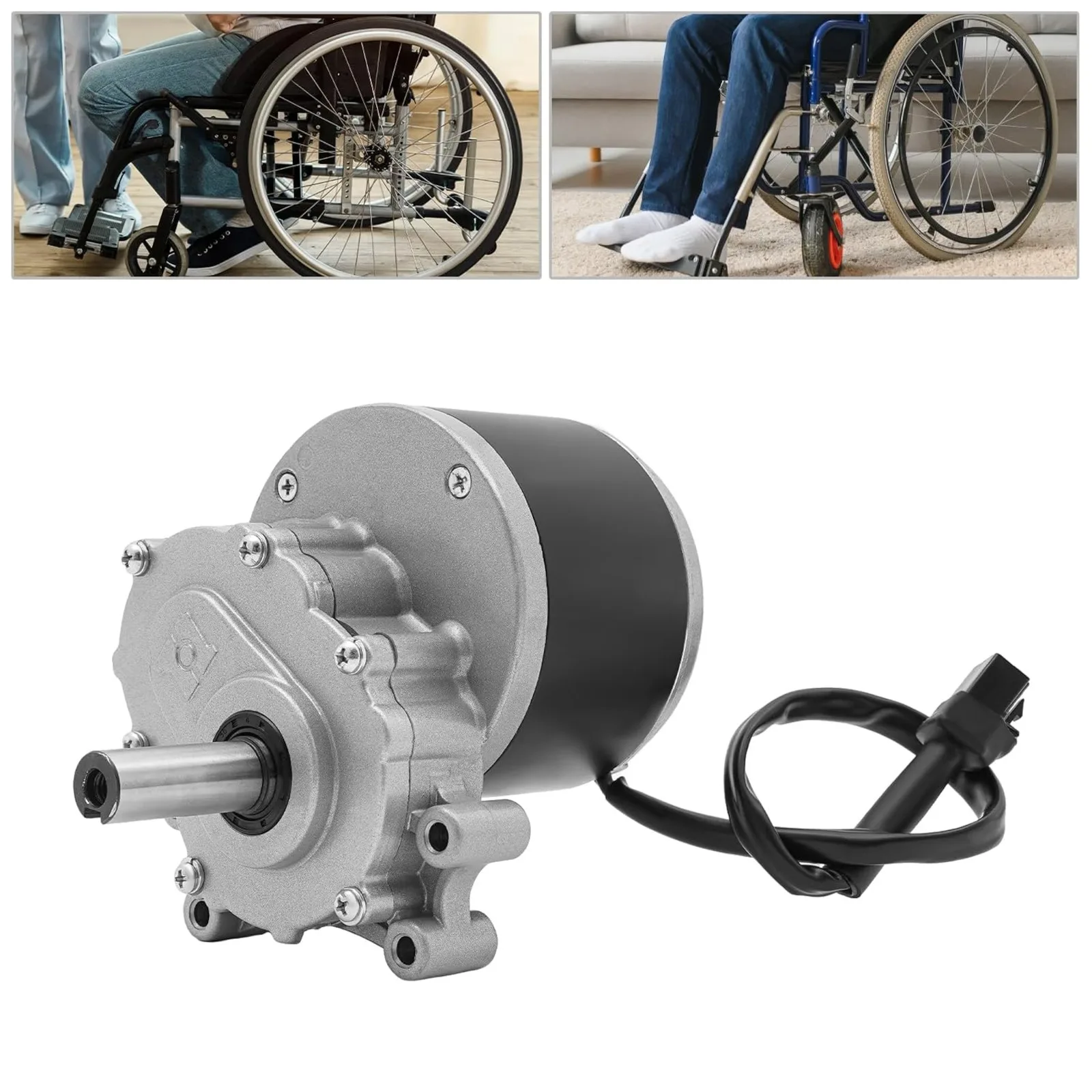 250W 24V Brushed DC Gear Motor, MY1016Z 75RPM Low Speed Motor for Beach Bikes & Mobility Scooters, Corrosion-Resistant Electric Motor view 3