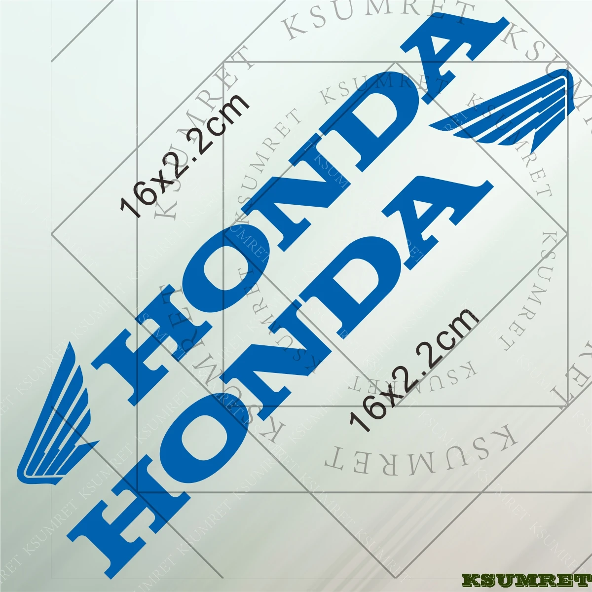 لهوندا ملصق دراجة نارية شعار الشارات