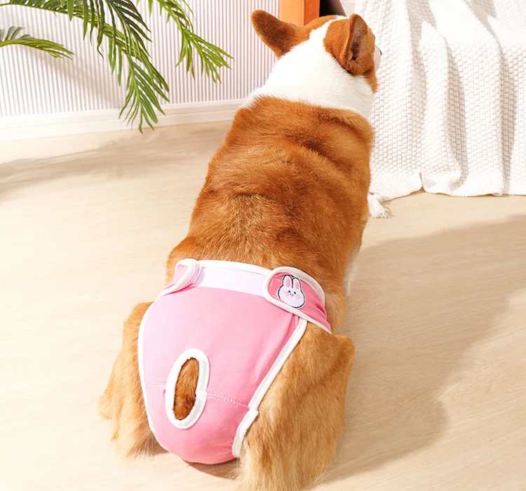 Reusable Female Dogs Diaper Pants Sanitary Female Dog Pants Diapers for Dogs Menstruation Pet Cat Physiological Safety Pants