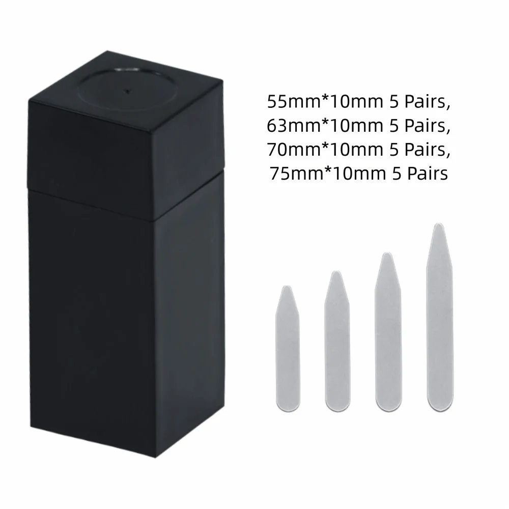 40 قطعة مكافحة لفة الفولاذ المقاوم للصدأ طوق Stiffeners المغناطيسي قميص الوقوف طوق أداة طوق تقوية طوق المشكل منصات ثابتة