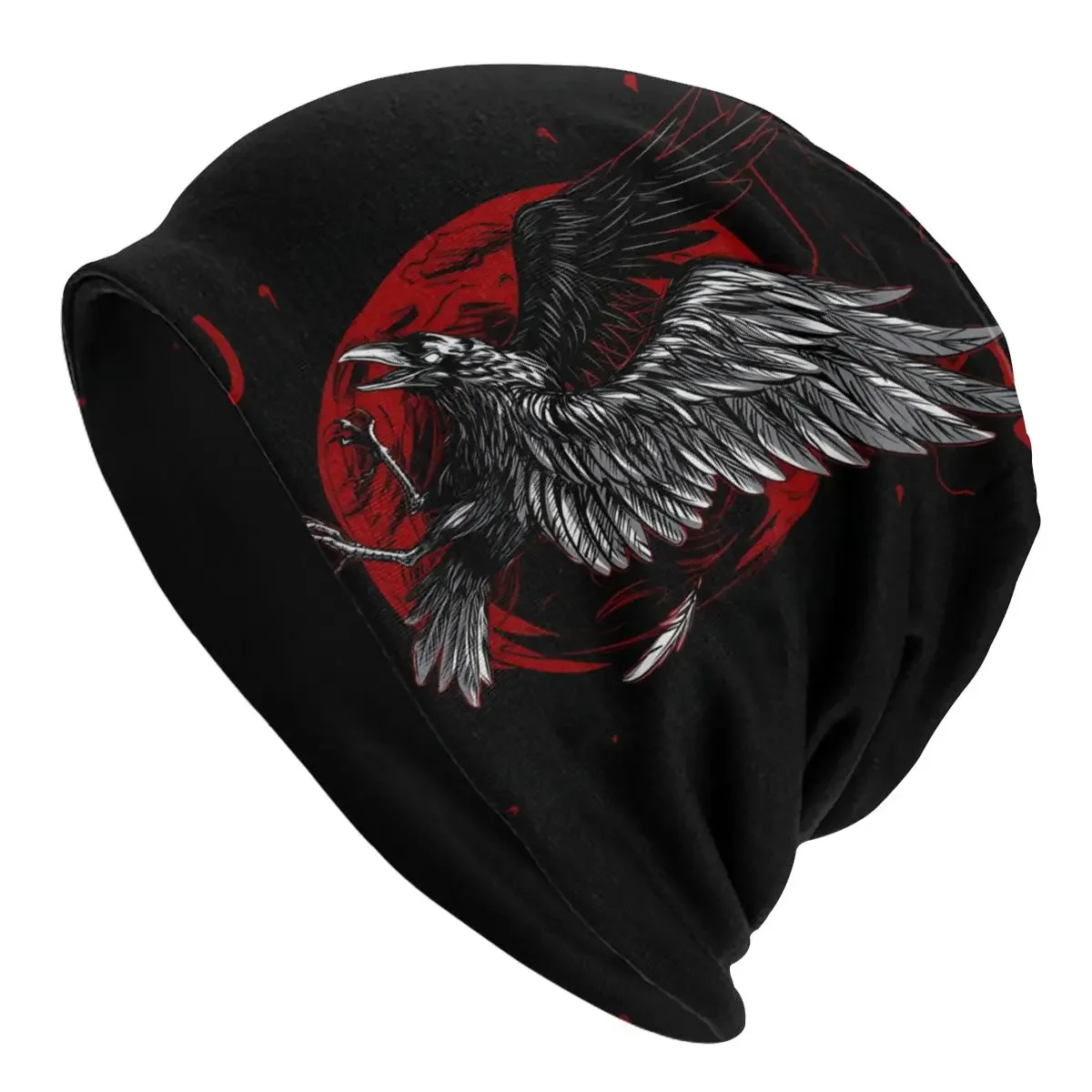 Skullies Beanies Outdoor Hats Bloody Raven Moon Thin Bonnet Special Caps Men Women's Earmuffs