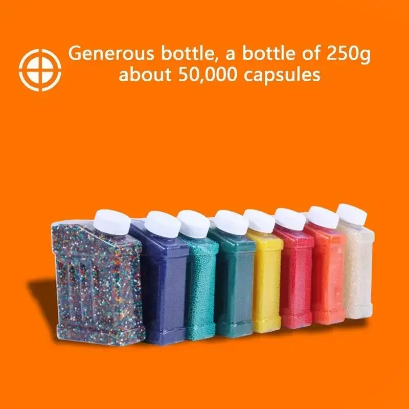 100000 قطعة 2 حزمة 7-8 مللي متر كرات جل الذخيرة متوافقة عالية الجودة ، ألعاب ممتعة كريستال الوحل مملوءة بالماء #2