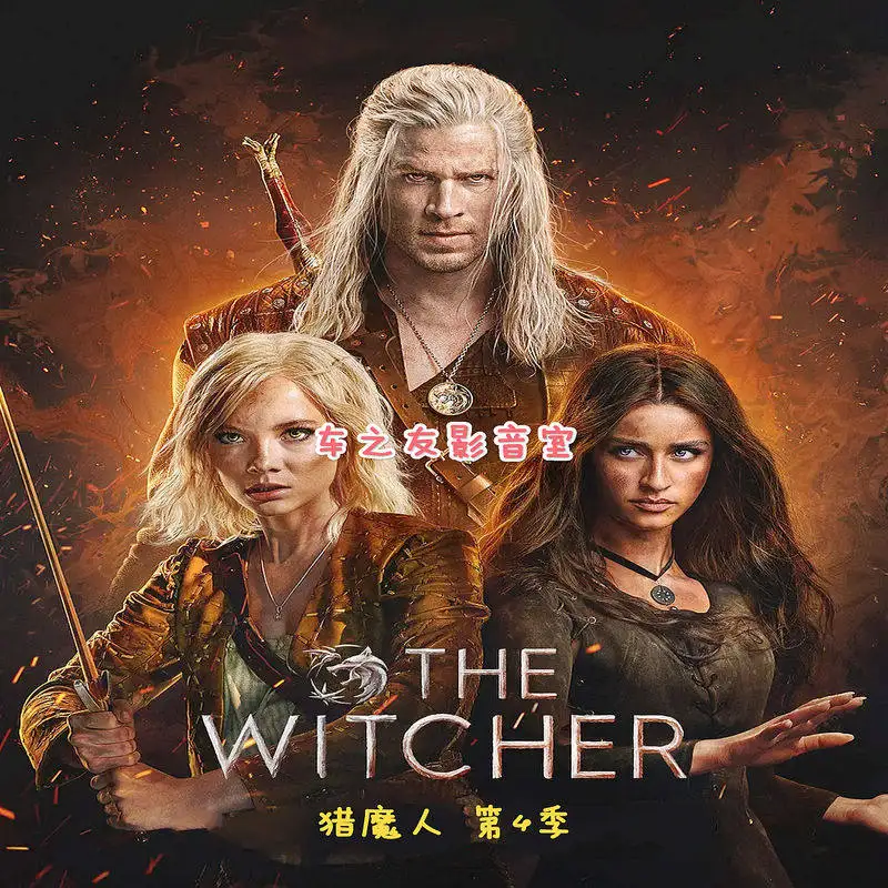 

Blu-ray Disc Set for The Witcher Seasons 1-4 with English Chinese and Traditional Chinese Subtitles 8 DVDs in Collector's Box