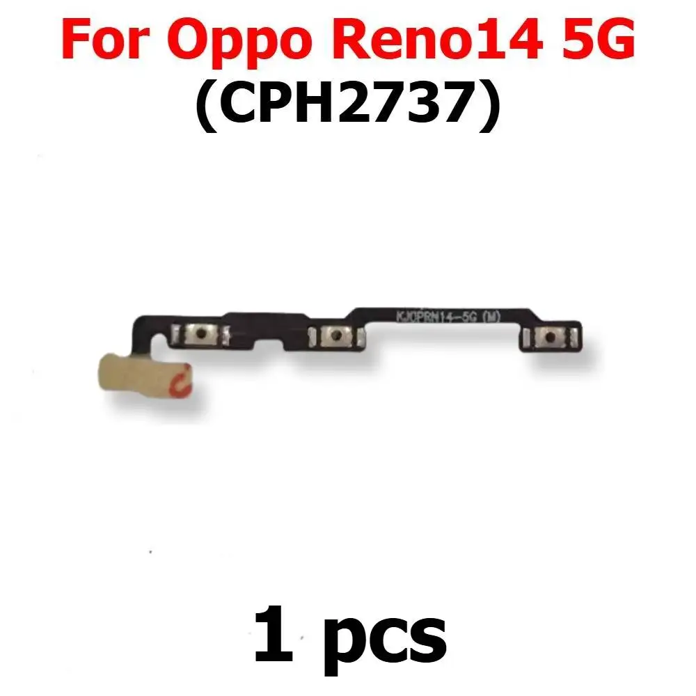 Power On Off Volume Flex Cable For Oppo Reno14 Reno 14 5G CPH2737 Switch Side Button Mute Key Mobile Phone Parts