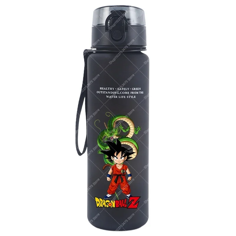 DRAGON BALL Men Anime Sport Water Bottle Kids Portable Plastic Cold Drink Cup Boy Children Juice Container Cups Birthday Gifts