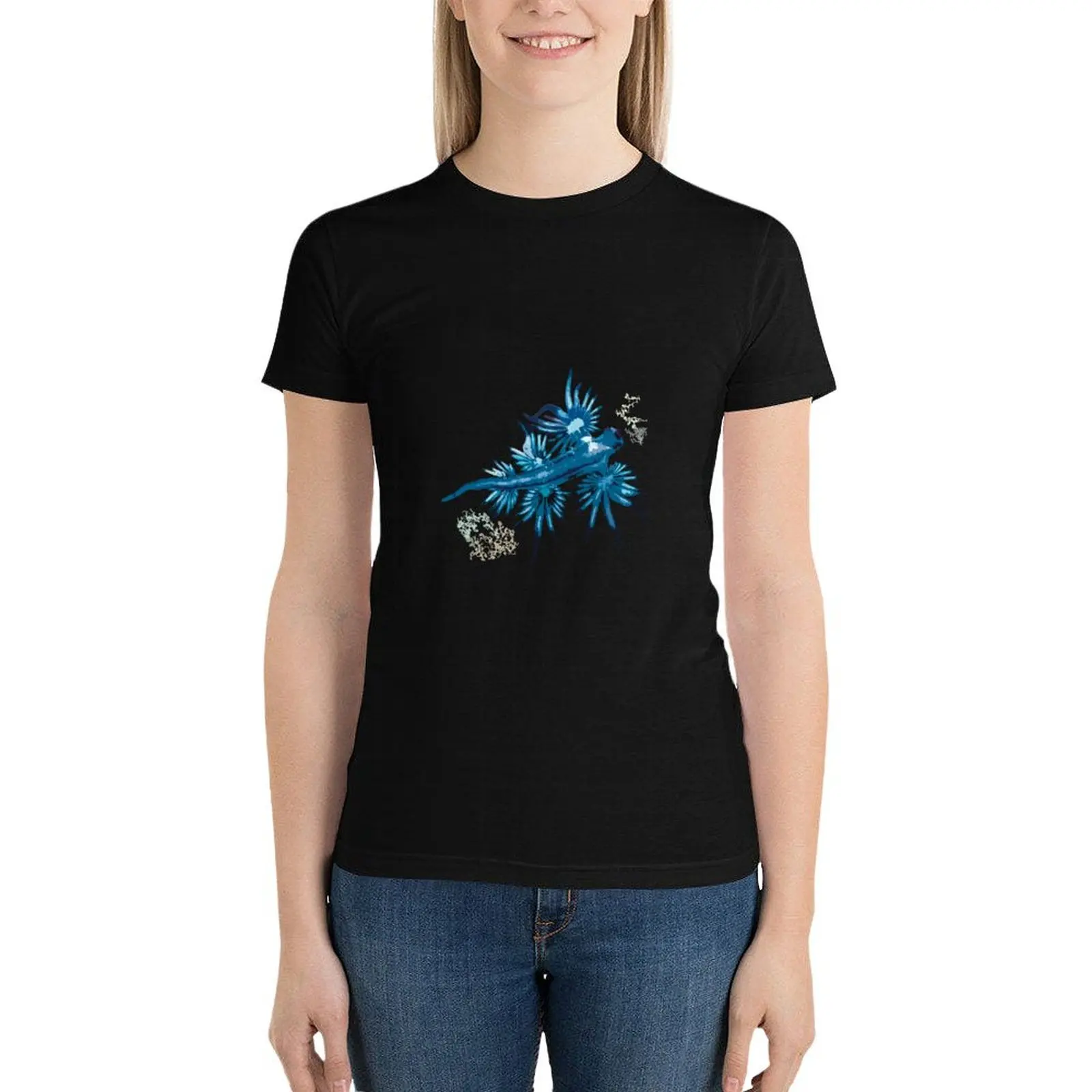 Blue Dragon,Glaucus Atlanticus Sea slug T-Shirt Aesthetic clothing blacks shirts graphic tees t shirt dress Women