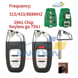 Magic Keyless Go 754J 3/4 BTN Full Smart Remote Car Key for Au-di A4 A5 A6L A7 A8 Q5 for V-W PHIDEON 29A1 Chip for Lamborghini