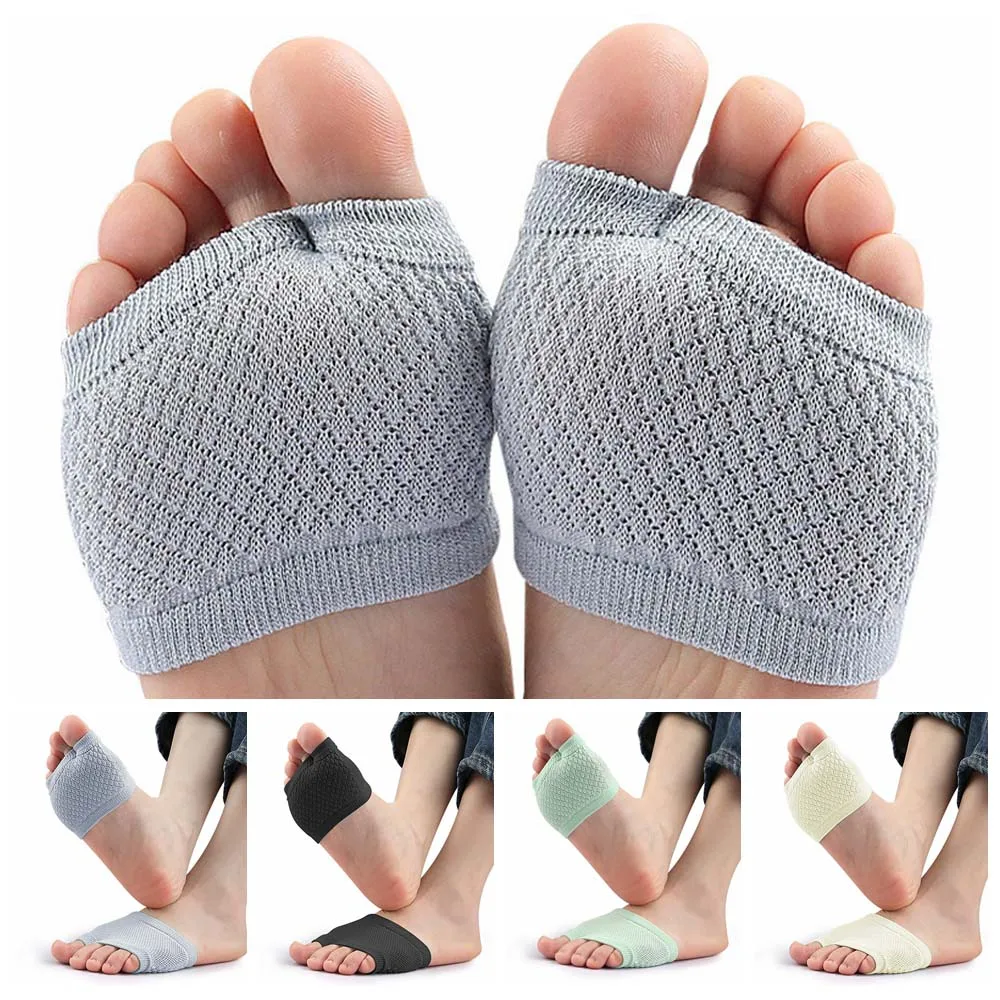 

Two Toes Splitter Half Palm Socks Support Forefoot Prevent Abrasion Forefoot Pads Foot Care Tools Elasticity Short Socks