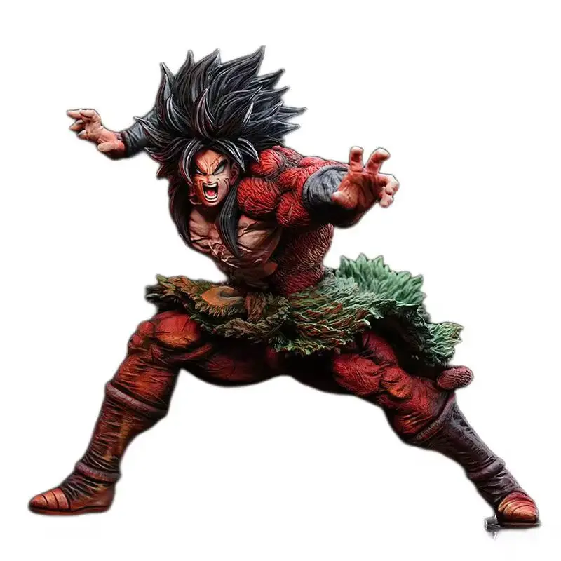 드래곤 볼 브로리 슈퍼 사이어인 28cm 수제 애니메이션 캐릭터 모델 동상 소장품 데스크탑 장식 액션 피규어 선물