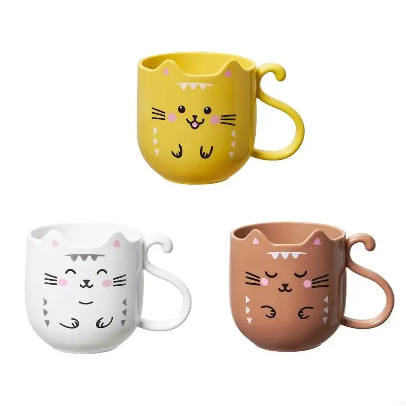 Taza para enjuague bucal engrosada C7AC, soporte para cepillo dientes con Base antideslizante, perfecta para amantes los
