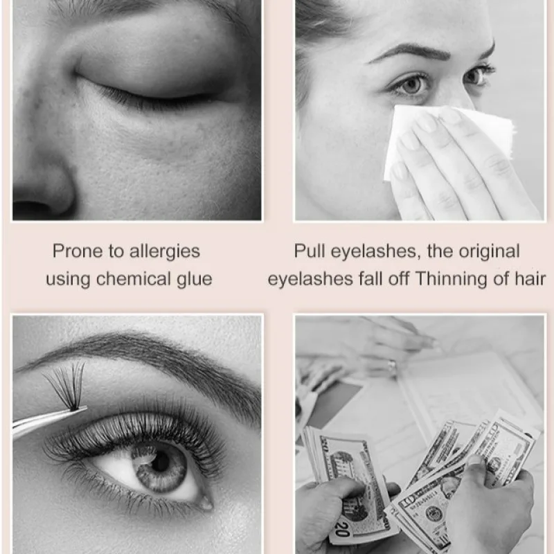 SelfAdhesive Eyelash Strips GlueFree False Eyelash Natural