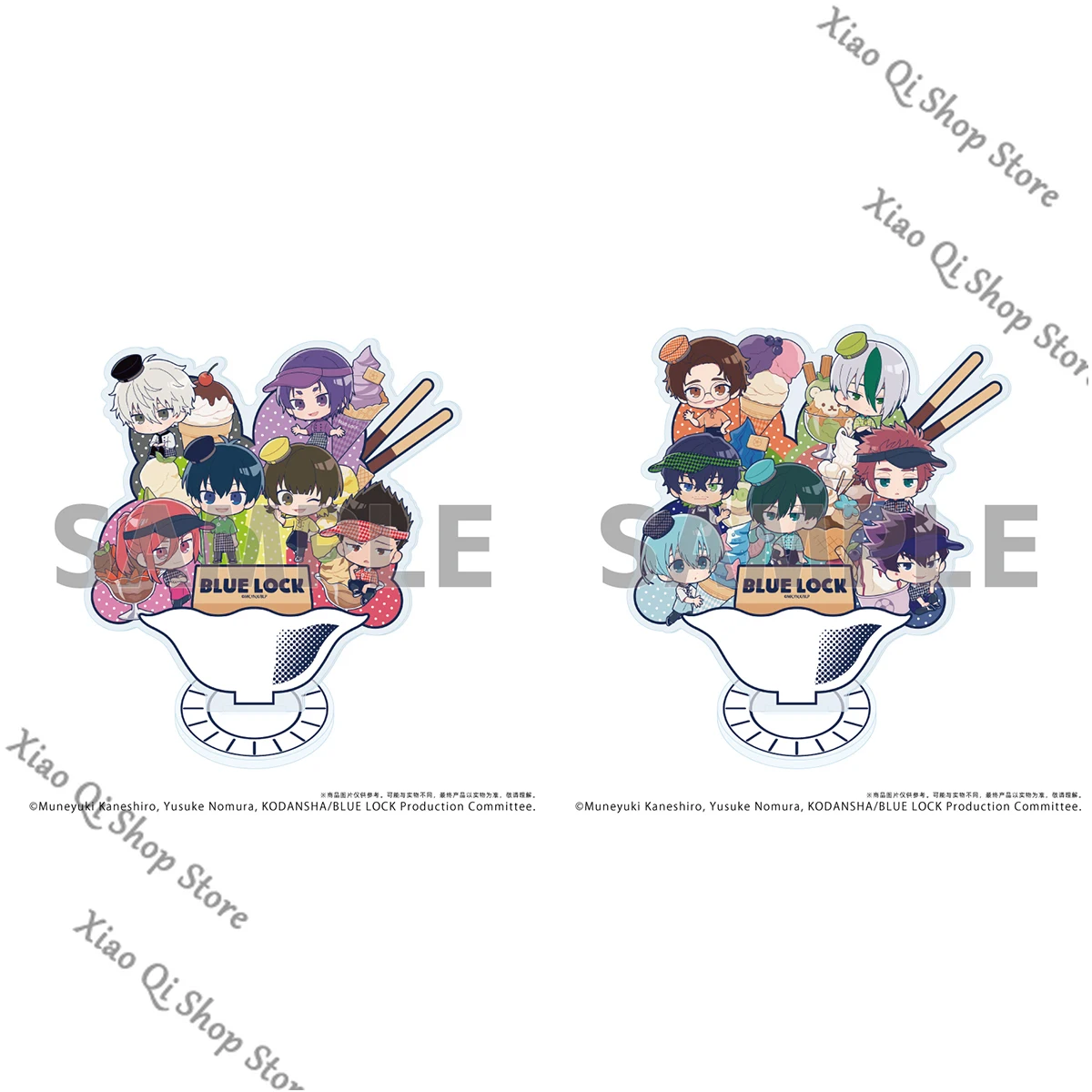 

official Genuine BLUE LOCK Anime ambitus Q version multiple people standing series ice cream ver desktop ornament