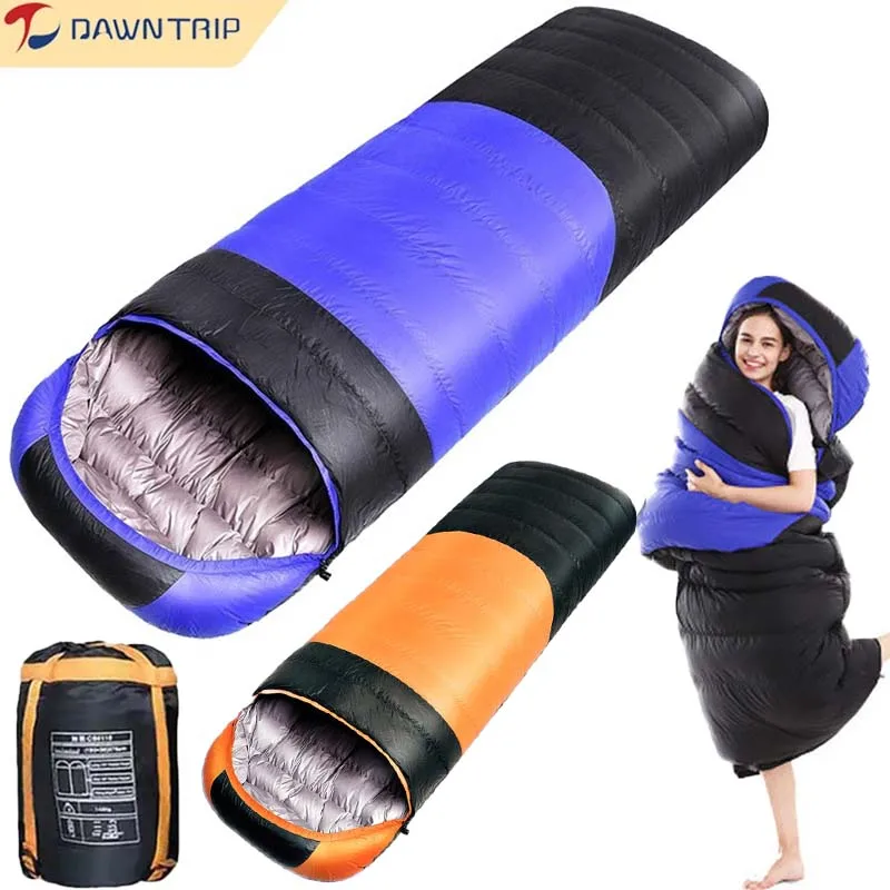 Saco de dormir tipo sobre para mochilero, ropa de cama ligera de algodón impermeable portátil para viajes al aire libre, Camping y senderismo