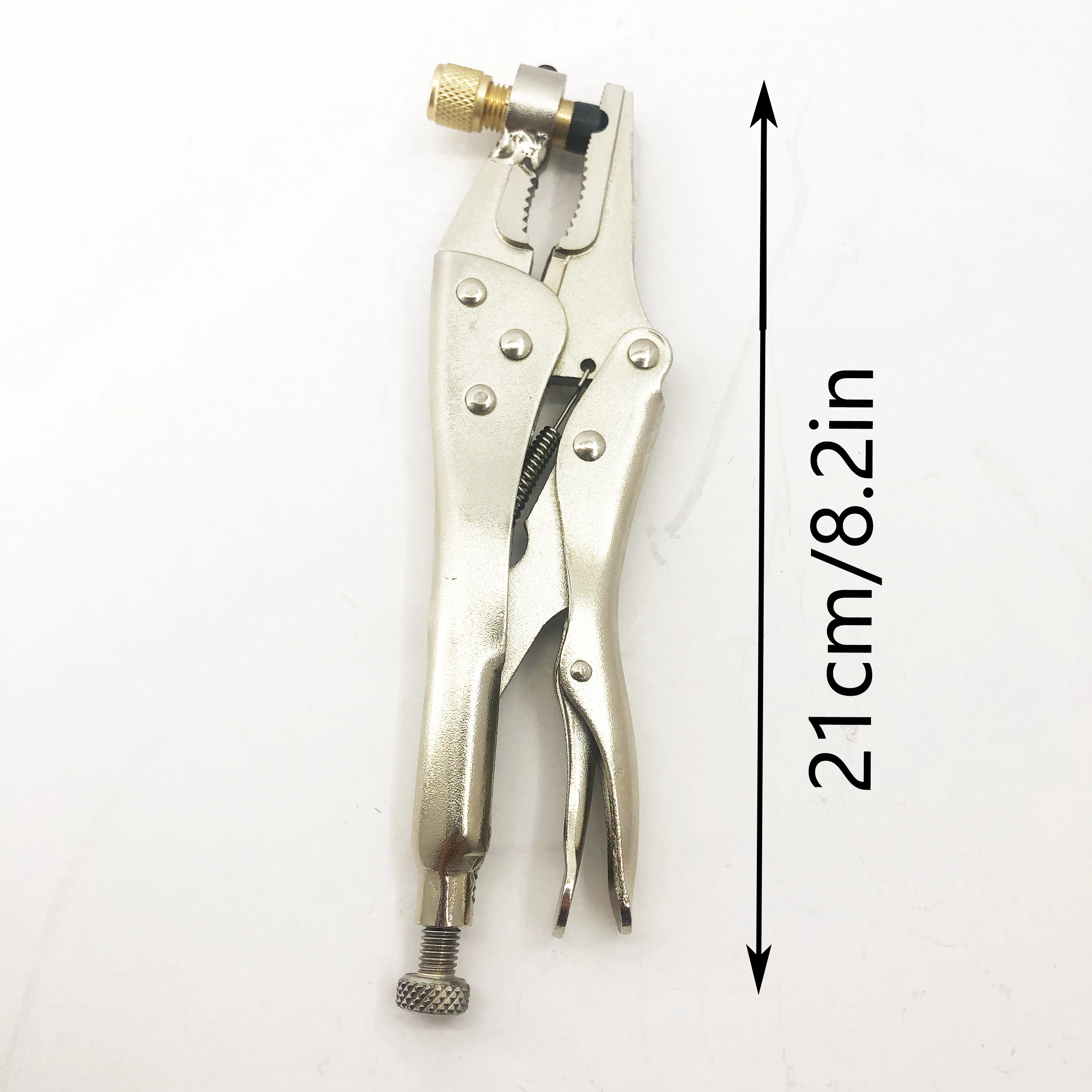Morsetto di recupero del refrigerante Frigorifero Condizionatore d'aria Tubo di rame Refrigerante Aggiunta di pinze per riidratazione di liquidi Strumenti di riparazione