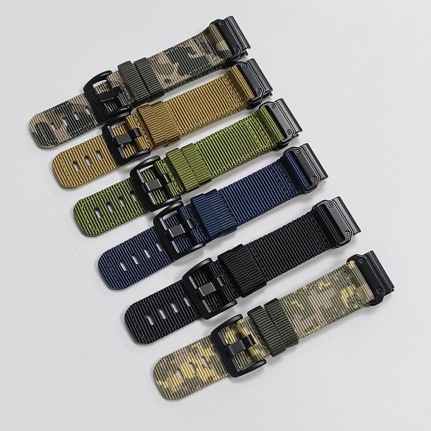 22mm 26mm QuickFit Nylon Strap For Garmin Fenix 8pro/Tactix 8 Band For Garmin Fenix 7X 7 6 6X PRO/Instinct 3 970 Woven Watchband
