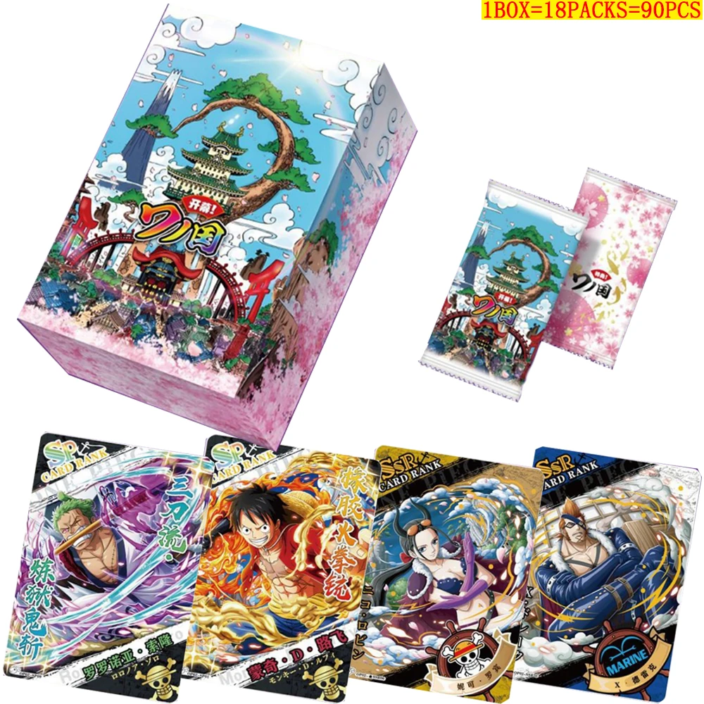 

One Piece Collection Cards Japanese Anime Film Character Luffy Zoro Sailing SP SSR Series Rare Limited Edition Game Toys Cards