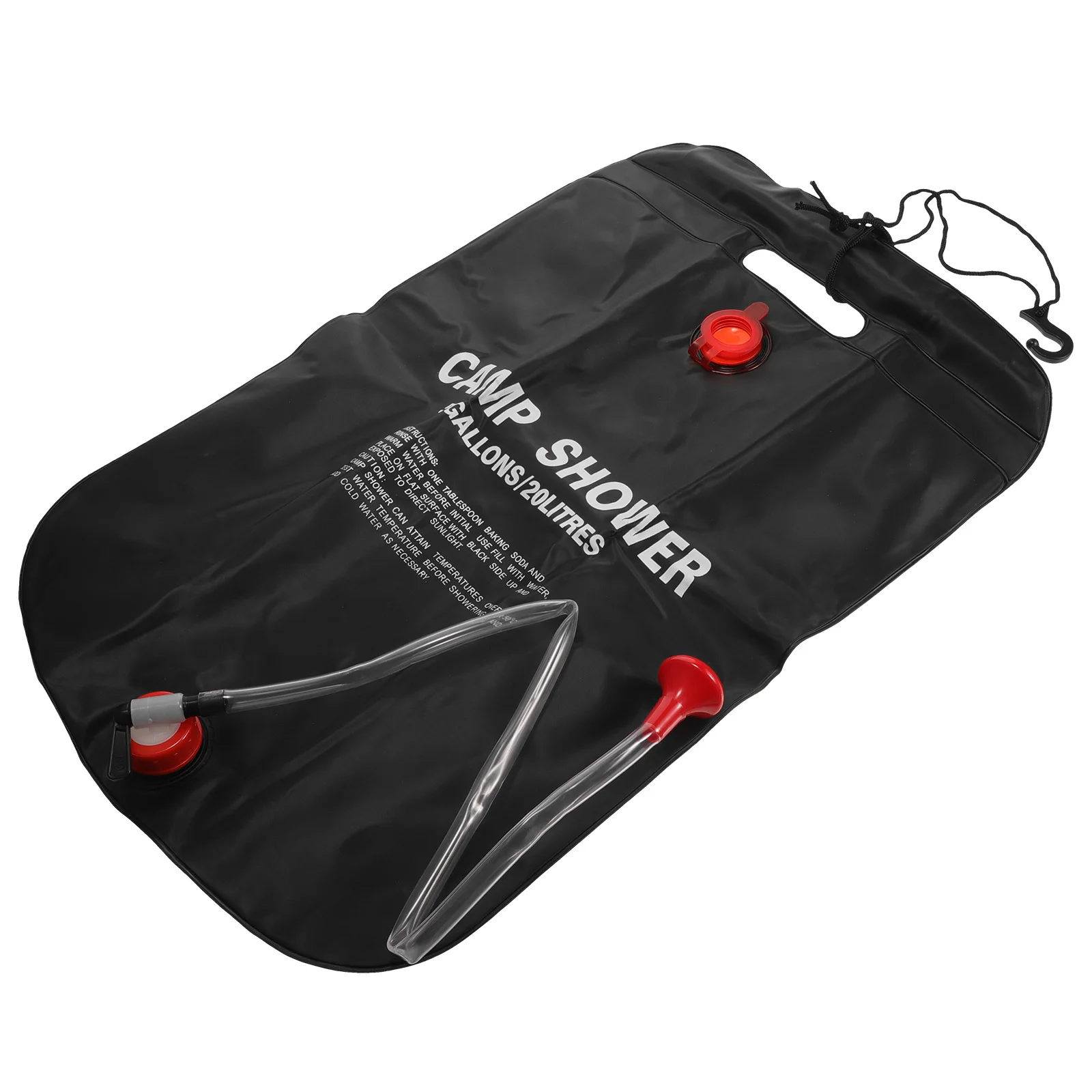 

Solar Shower Bag 20L Outdoor Camping Hiking Portable Hot Water Bag with Shower Head Suitable for Travel Fishing Picnic