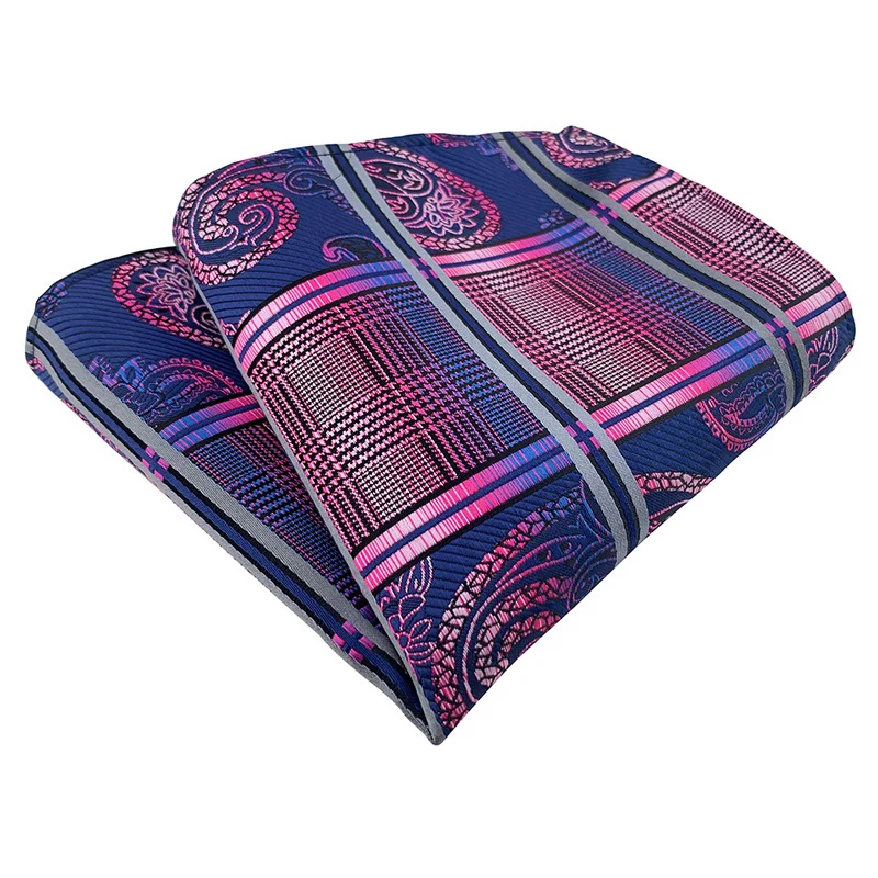 25cm masculino clássico bolso quadrado toalha floral paisley listrado lenço terno camisa acessórios festa de casamento peito toalha lenço
