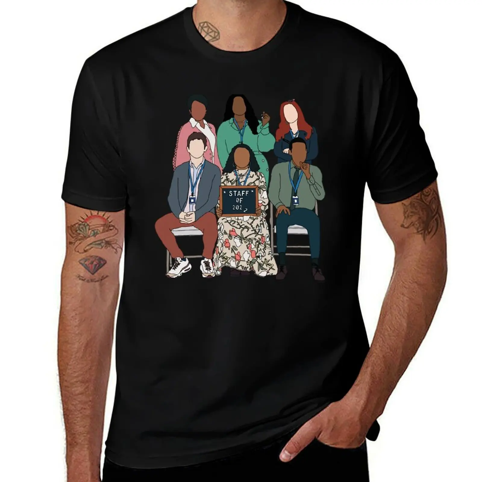 Abbott Elementary Cast T-Shirt t shirts for man graphic funny T-Shirt