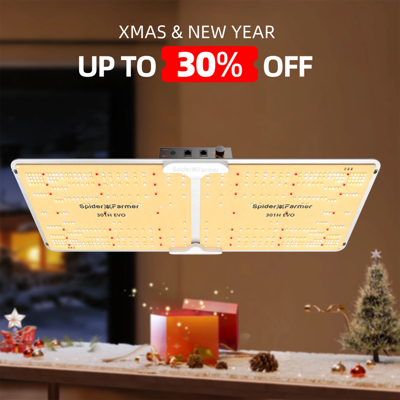 SF2000EVO 200W LED Grow Light with Dimmable Driver Smart APP Control for Plants Hydroponics 2x4FT Grow Kits