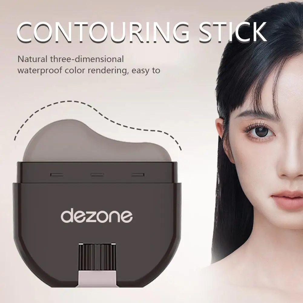 Wasserdichter Face Foundation Concealer Pen Langlebiger 3D-Nasenschatten V-förmiger Contouring Stick Gesichts-Make-up-Kosmetik