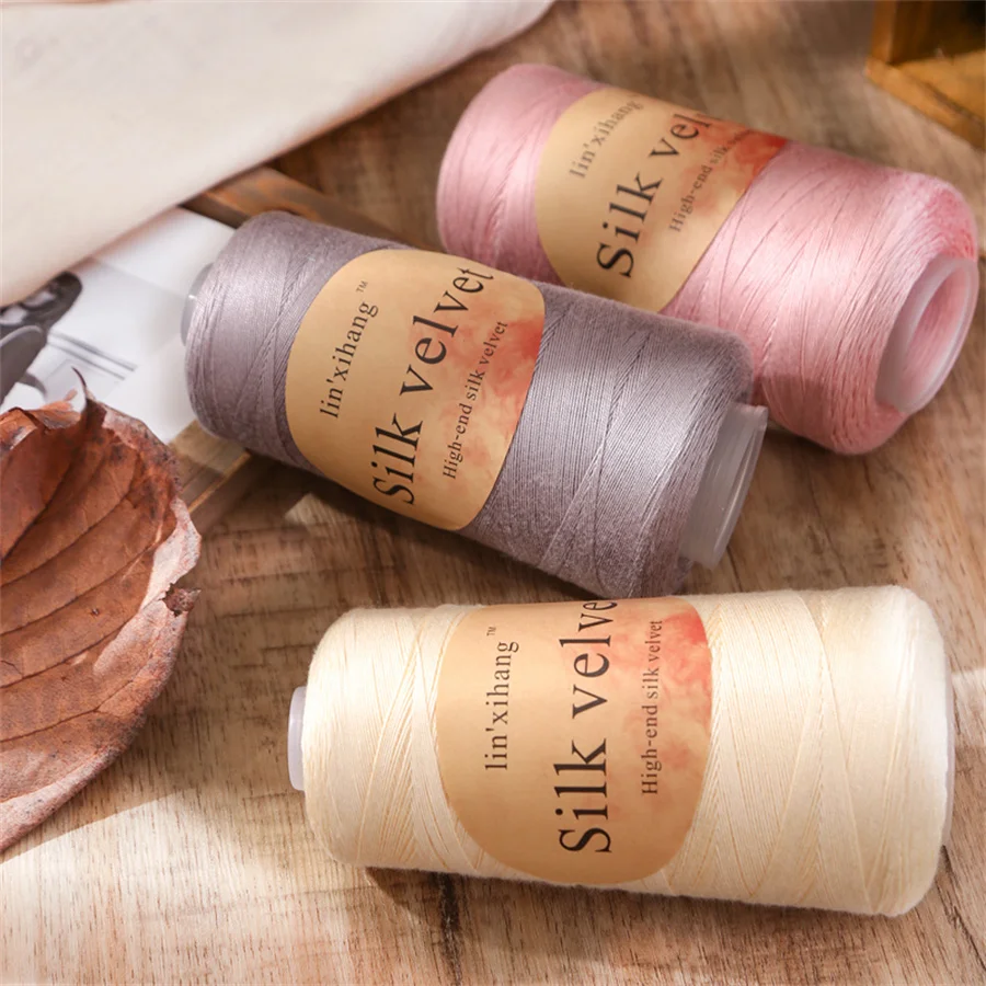 

300g (105 oz) Large-Capacity No. 7 Medium-Thin Silk Thread, Light and Breathable Summer Hand-Knitted Thread, High-End Hanging Non-Stuffy Knitted Sweater, Short-Sleeved and Other Professional