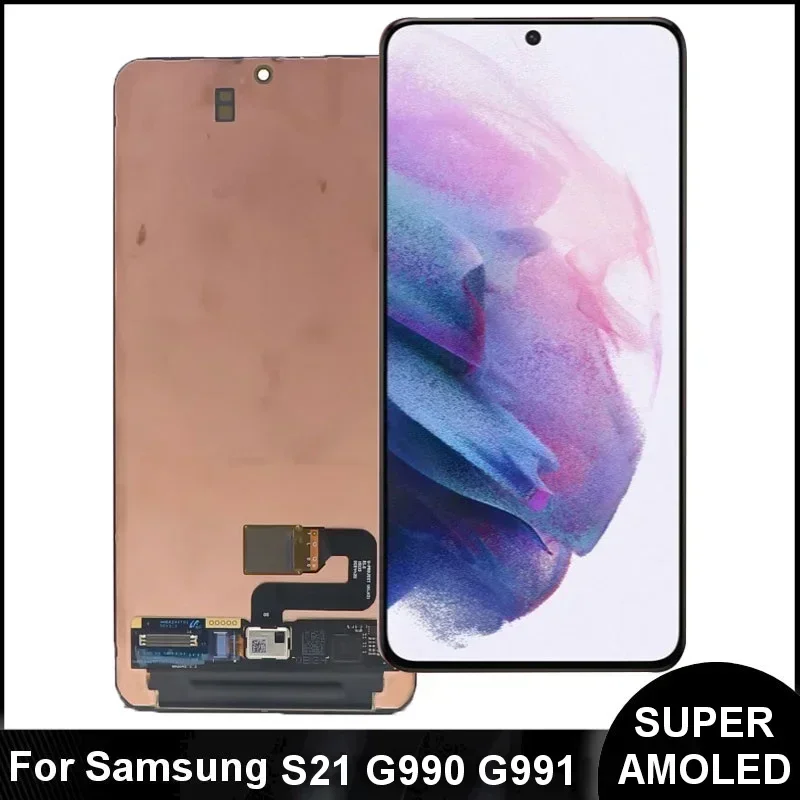 For Samsung Galaxy S21 5G Super AMOLED Display Screen G990F G991F G991U G991BD Lcd Display Touch Screen Digital Defect Assembly