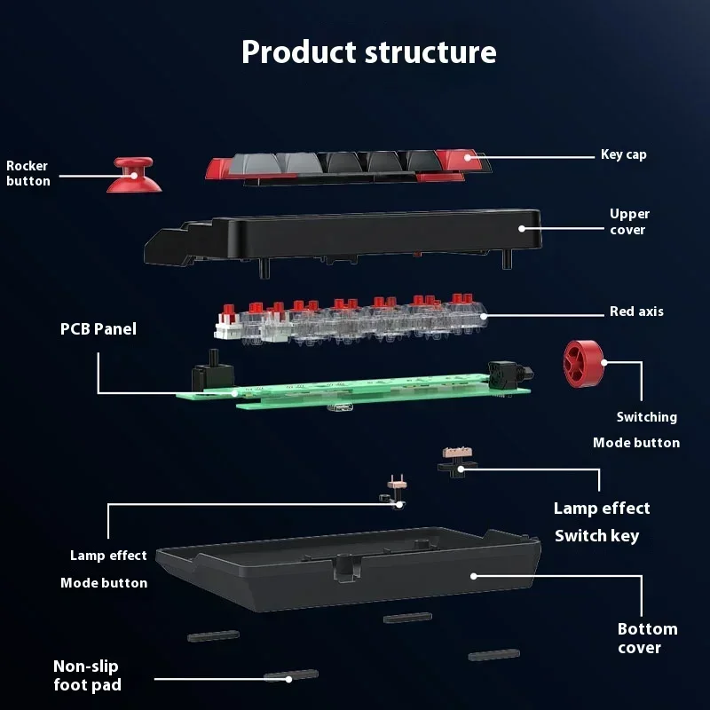 Рекламные продукты K809, черные механические клавиатуры, RGB-подсветка, горячая замена, алюминиевый сплав, макроопределенная индивидуальная клавиатура, подарок для ПК