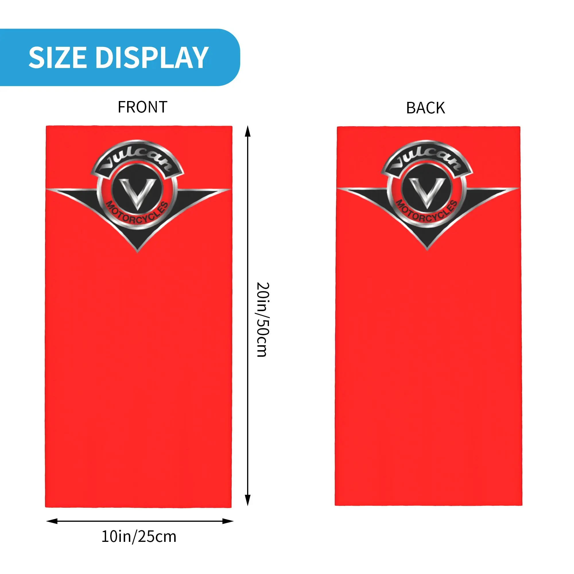 Custom V-Vulcans Bandana Winter Neck Warmer Men Windproof Wrap Face Scarf for Ski Motorcycles Gaiter Headband