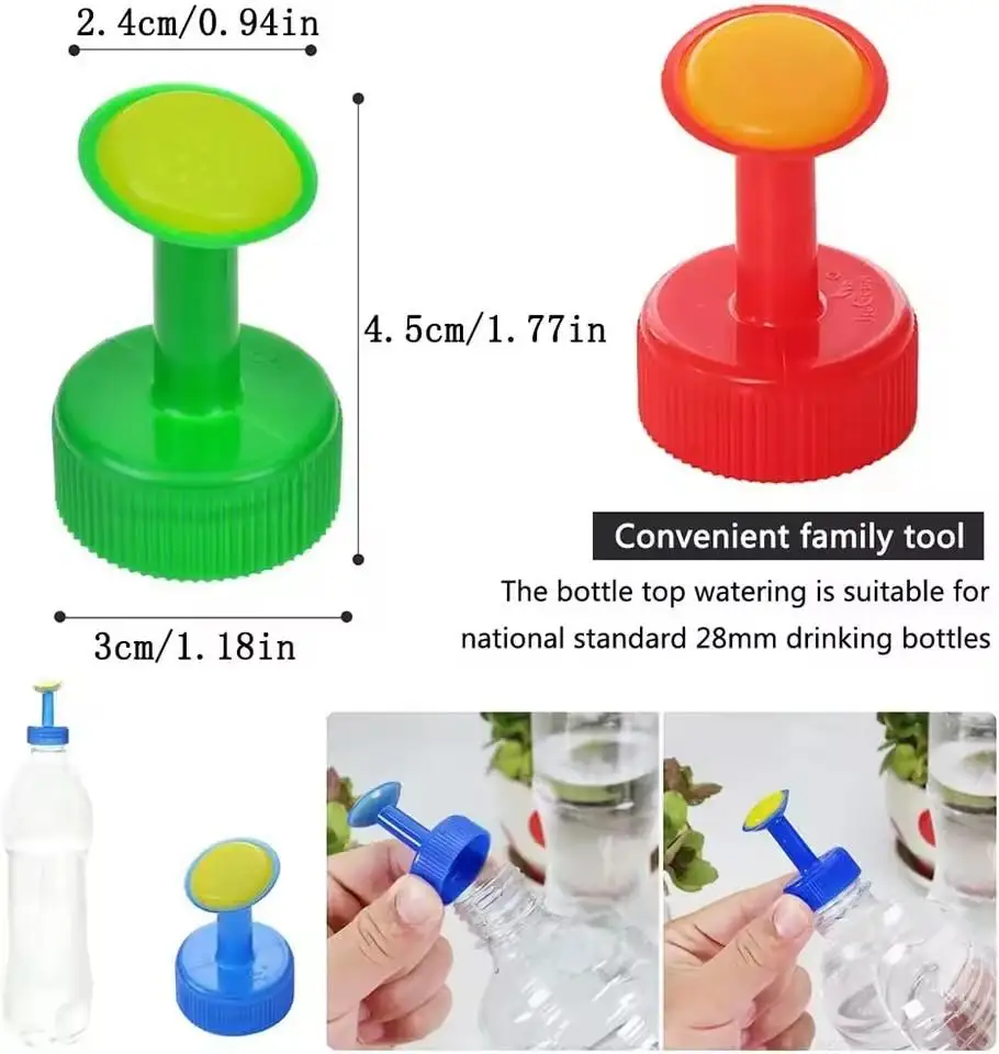 2pcs Garden Plant Watering Sprinkler Bottle Cap Nozzle DIY Mini Irrigation Head for national standard 28mm drinking bottles