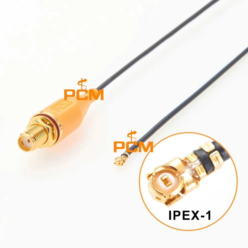 SMA Female to IPEX Gen 1 RG178 Pigtail Cable Panel Mount 50 Ohm RF Coaxial Antenna Cable for WiFi GPS Wireless Communication
