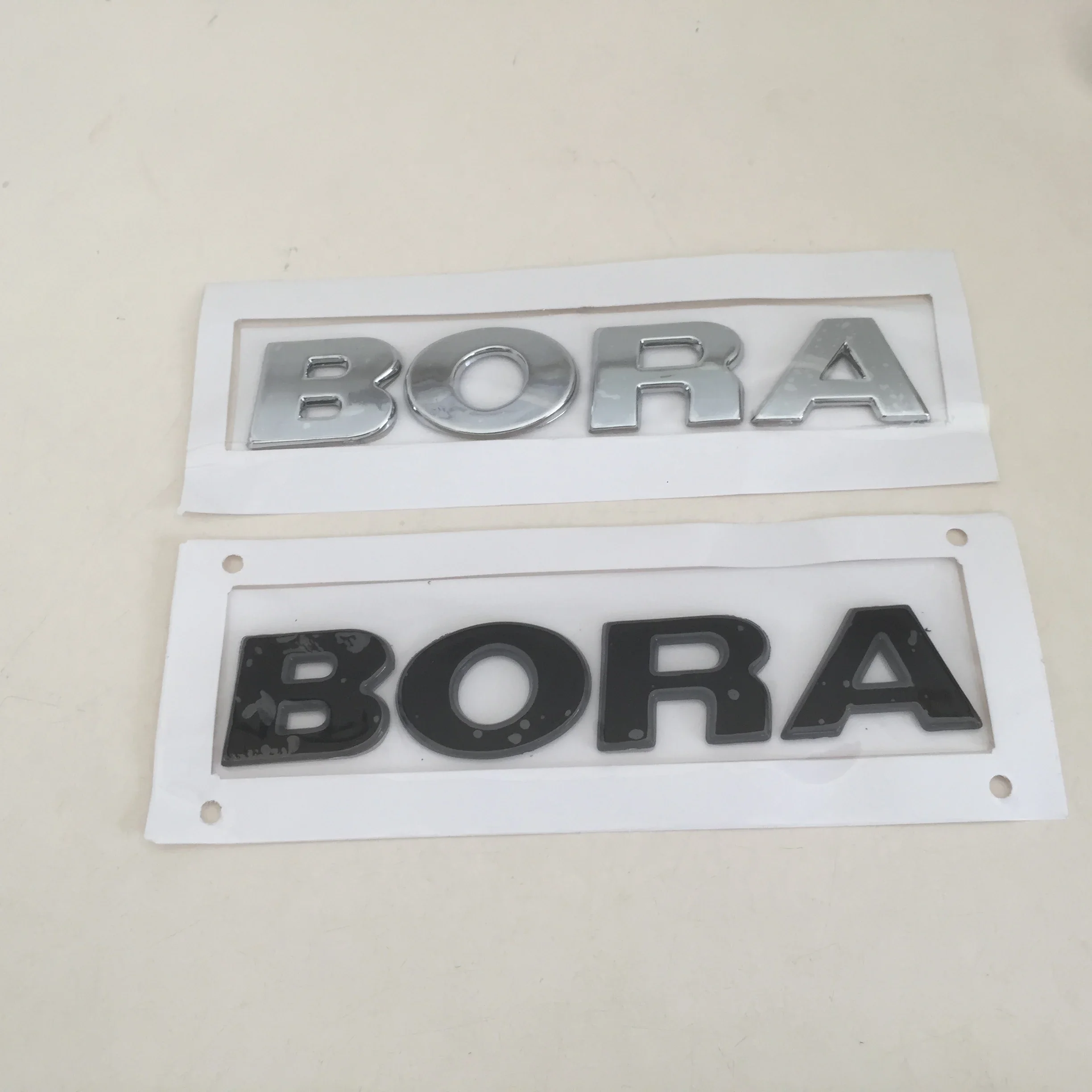 1pcs 3D ABS high quality forBORA car Letter Emblem Rear tail trunk Decals badge sticker Decal styling auto Accessories