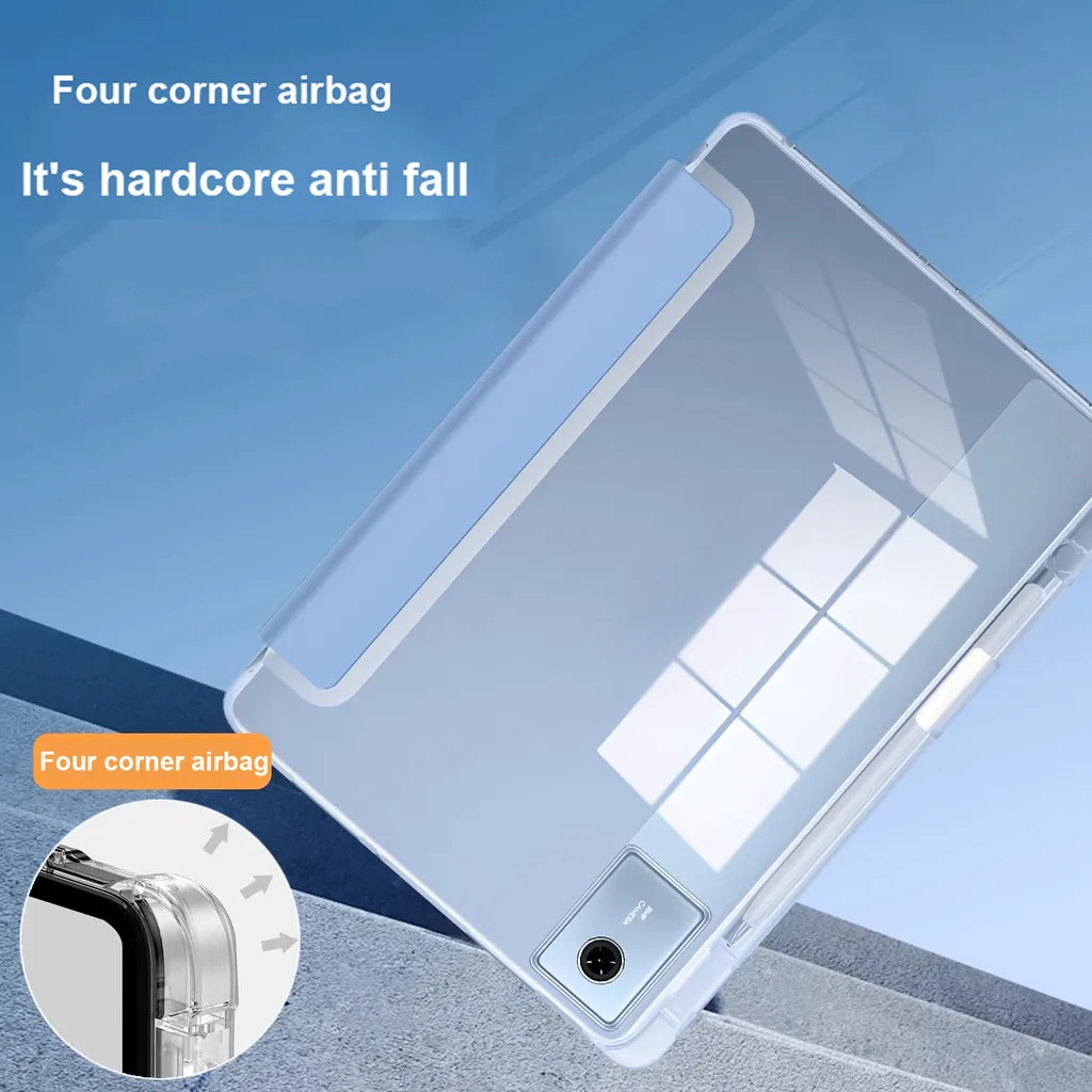 حافظة شفافة لفتحة القلم لهاتف Xiaomi Pad 7 Ultra 14 بوصة 2025 6S Pro Poco Pad 12.1 Redmi Pad Pro 12.1 Pro 5G 12.1 غطاء مضاد للسقوط