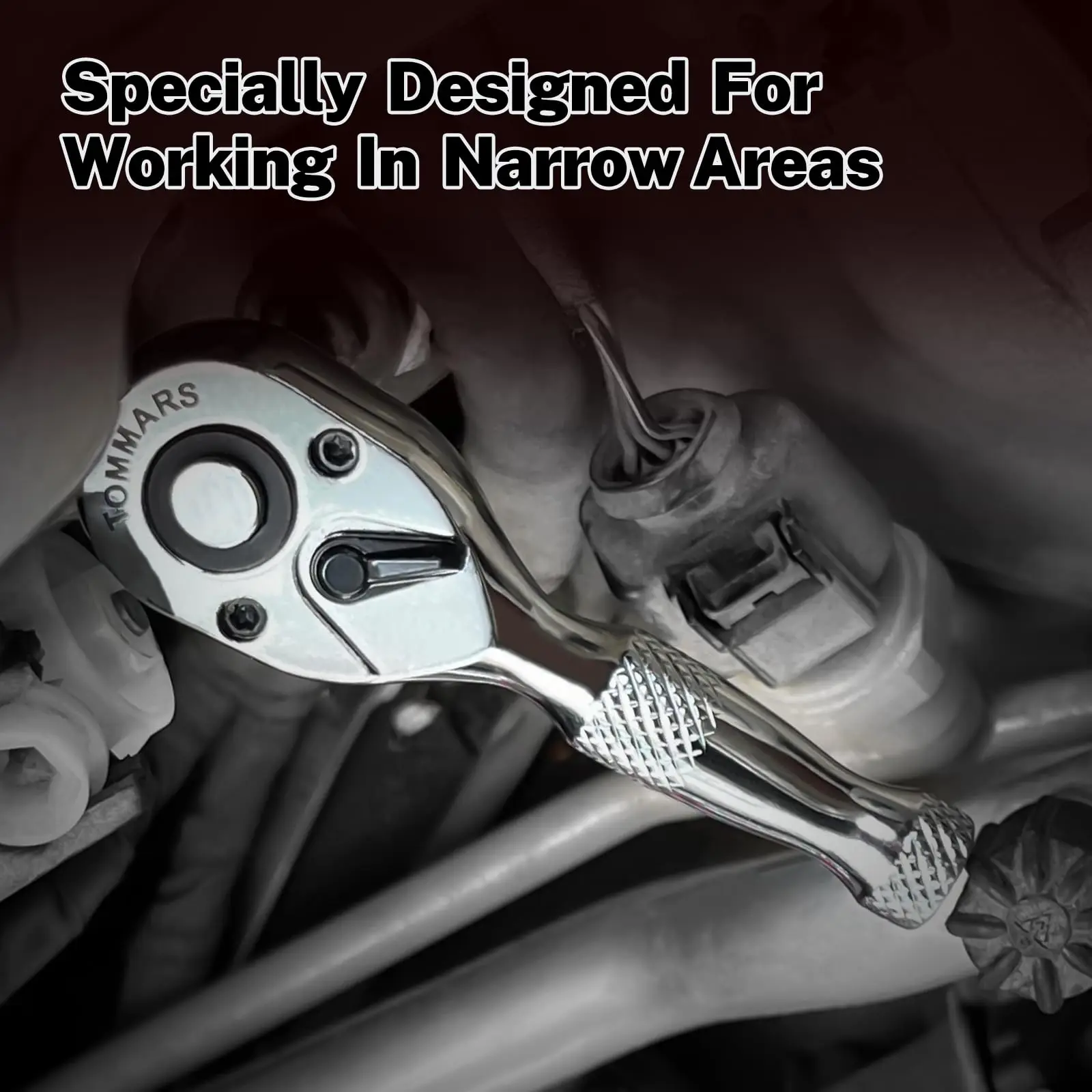 72 Teeth Quick Socket Mini Ratchet Wrench Spanner 1/4 3/8 1/2 Big Medium and Small Fly Two-way Horns Short Handle Repair Tool