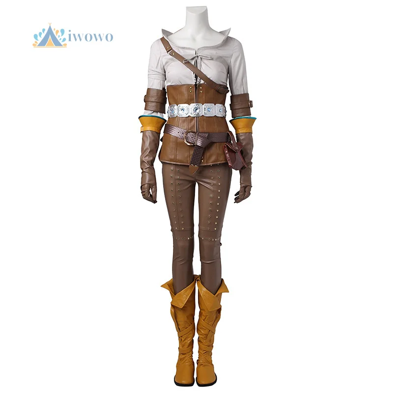 Juego Witcher 3 Wild Hunt Cirilla Fiona Elen Riannon Cosplay disfraz de Ciri fiesta de Halloween conjunto completo de ropa de alta calidad