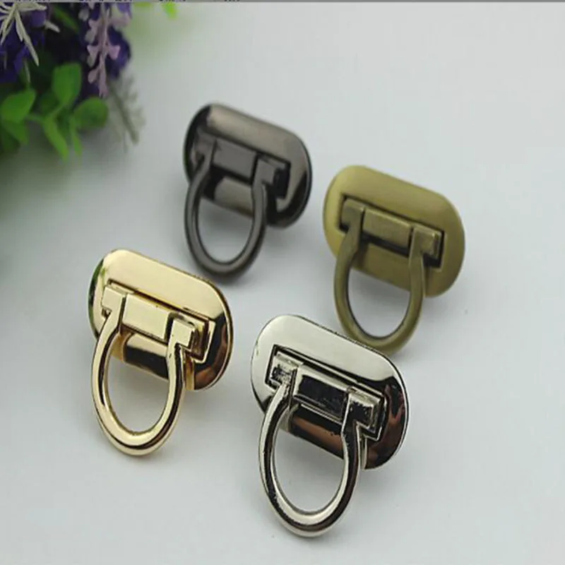 10pcs/lot Luggage hardware accessories die-casting twist lock mortise lock butterfly lock bag lock hardware accessories