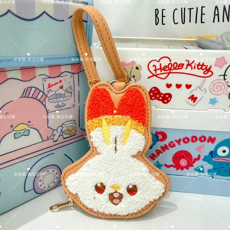 Weiche Pikachu Piplup Rowlet Scorbunny Tandemaus Münzbörse aus PU-Leder mit Reißverschluss für die tägliche Aufbewahrung, Geschenk für Fans – Detail 6
