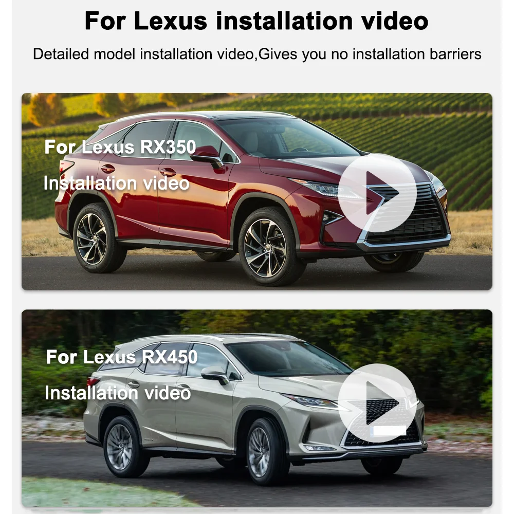Customized OEM Plug and play For Lexus RX Model Year 2016 to 2019